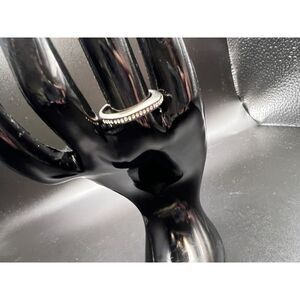 Fossil Gunmetal and Crystal Ring